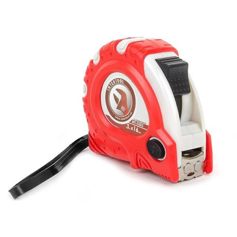 Рулетка с фиксатором 3м "Супер Магнит" INTERTOOL MT-0303