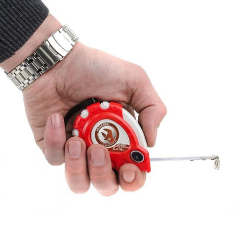 Рулетка с фиксатором 3м "Супер Магнит" INTERTOOL MT-0303