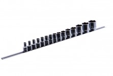 Набор головок торцевых на планке TOPTUL 1/2" 15ед. 8-32мм GAAQ1603U