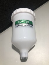 Бачок для краскопульта пластиковый 600 мл (внутренняя резьба M16*1.5) TOPTUL KALN0160