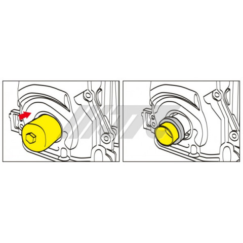 Оправка для установки сальника коленвала VAG 1.2 TSI