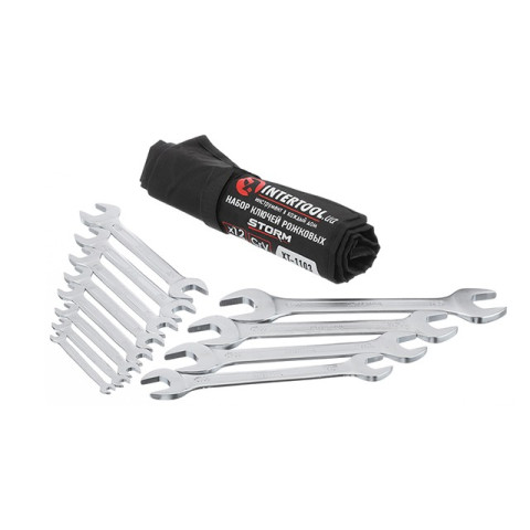 Набор рожковых ключей 12шт INTERTOOL XT-1103
