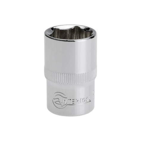 Головка шестигранная 1/2", 18ммx38мм Cr-V INTERTOOL ET-0018