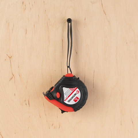 Рулетка с металлическим полотном 3м*16мм INTERTOOL MT-0103