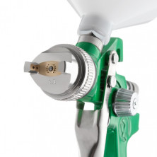 Краскопульт пневматический HVLP, форсунка 1.7мм, верхний пластиковый бачок 600мл, 3бар INTERTOOL PT-0119