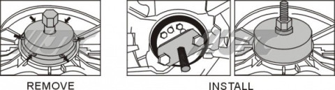 Набор для установки заднего сальника коленвала BMW N52