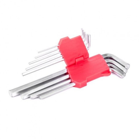 Набор Г-образных шестигранных удлиненных ключей Cr-V INTERTOOL HT-0602