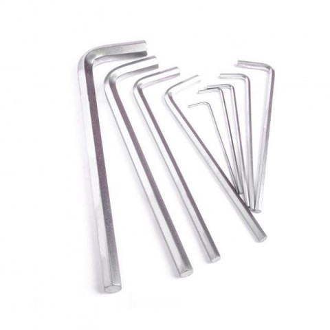 Набор Г-образных шестигранных удлиненных ключей Cr-V INTERTOOL HT-0602