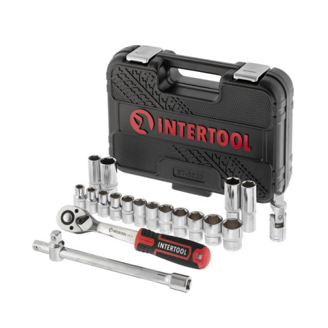 Набор инструментов 1/2", 20ед., Cr-V INTERTOOL ET-8020