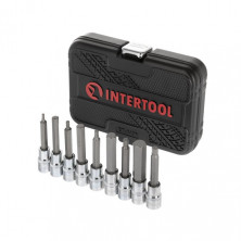 Набор бит HEX 1/2" 4-17, 100мм, S2, STORM INTERTOOL ET-8406