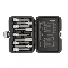 Набор бит HEX 1/2" 4-17, 100мм, S2, STORM INTERTOOL ET-8406