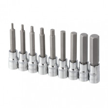 Набор бит HEX 1/2" 4-17, 100мм, S2, STORM INTERTOOL ET-8406