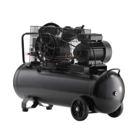 Компрессор 100 л, 3 кВт, 220 В, 8 атм, 500 л/мин, 2 цилиндра INTERTOOL PT-0014