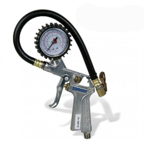 Пневмопистолет с манометром для подкачки колес (15 атм.) (код SA-6600A)