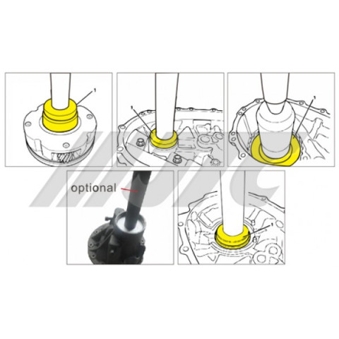 Набор приспособлений для установки подшипника дифференциала (ISUZU (RT50)