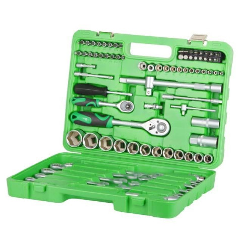 Набор инструментов 1/2" & 1/4"; 82ед INTERTOOL ET-6082SP