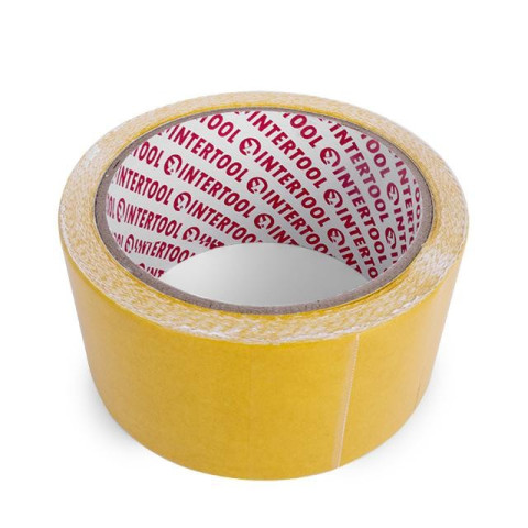 Скотч двухсторонний 50 мм*10 м на тканевой основе INTERTOOL KT-0962