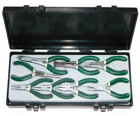 Набор: бокорезы, пассатижи, круглогубцы (мини) 8 пр. (код 50814)