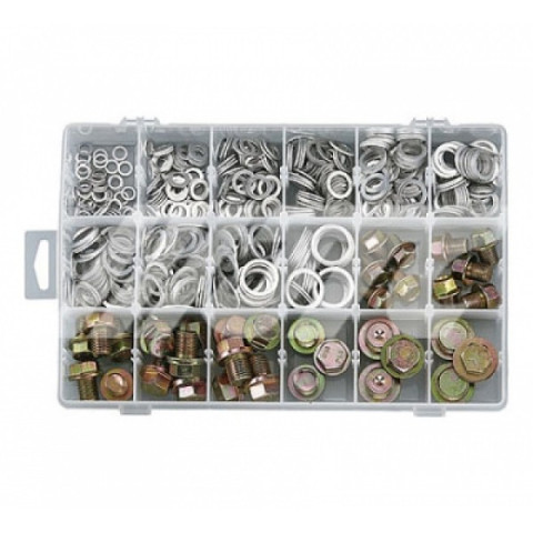 Комплект алюминевых шайб и маслосливных пробок 534ед.