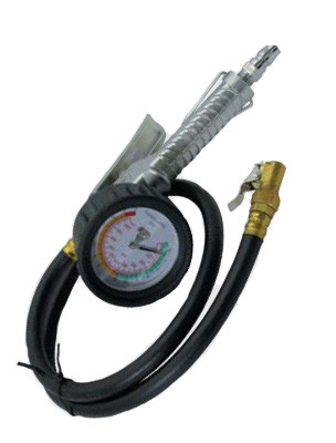 Пневмопистолет с манометром для подкачки колес (15 атм.) (3 в 1) (код SA-6612)