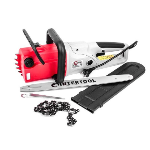 Пила цепная 2400 Вт, 800 м/мин, шина 40 cм, 230 В, прямой двигатель INTERTOOL DT-2204