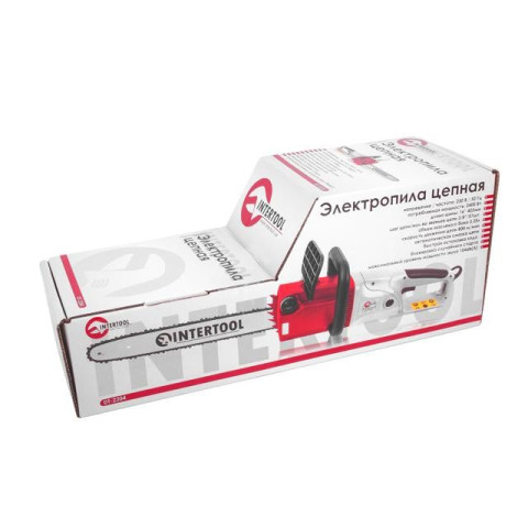 Пила цепная 2400 Вт, 800 м/мин, шина 40 cм, 230 В, прямой двигатель INTERTOOL DT-2204
