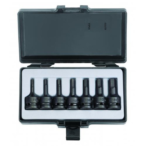 1/2 Набор головок-бит 6-гр. ударных 7 пр. (3/16-9/16) (FORCE 4077S)