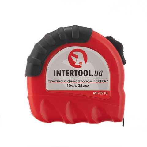 Рулетка с фиксатором 10м "EXTRA" INTERTOOL MT-0210