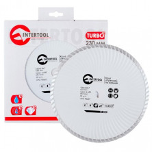 Диск отрезной Turbo, алмазный INTERTOOL CT-2005