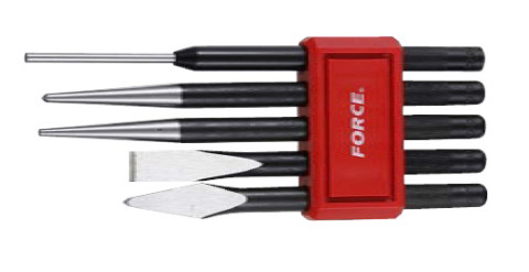 Набор: выколоток, зубил, кернов 5 пр. (код 5054)