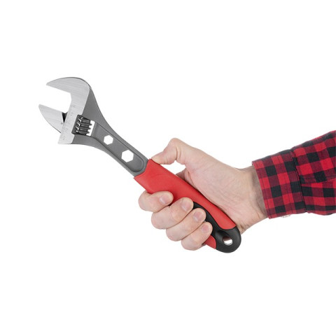 Ключ разводной двухкомпонентная рукоятка INTERTOOL HT-0198