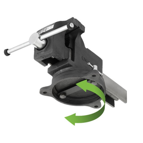 Тиски слесарные поворотные 150мм STORM INTERTOOL HT-0087