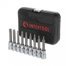 Набор бит TORX 1/2" T20-T60, 100мм, S2, STORM INTERTOOL ET-8401