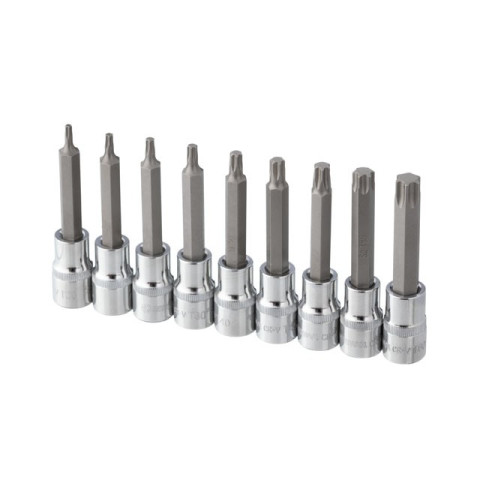 Набор бит TORX 1/2" T20-T60, 100мм, S2, STORM INTERTOOL ET-8401