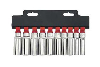 3/8" Набор головок Spline глубоких 10 пр. (8-19 мм) (код 3108Q)