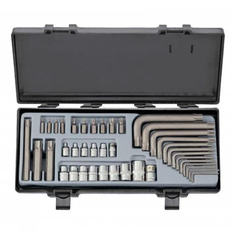 1/4, 3/8 и 1/2 Набор бит, ключей и головок Е-профиль (Torx) 41 пр. (FORCE 4411)