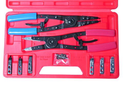 Щипцы для стопорных колец 265мм 2ед.