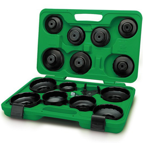 Набор съемников масляных фильтров 16ед. (крышки+краб) Toptul (Код JGAI1601)