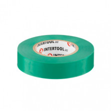 Лента изоляционная 0.15мм*17мм*20м зеленая INTERTOOL IT-0051