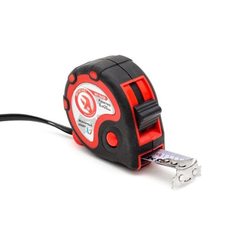 Рулетка стальная с фиксатором 8 м х 25,0 мм INTERTOOL MT-0608
