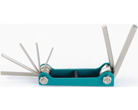 Набор ключей 6-гранных (складной) 7 пр. (1/16" - 1/4") (код 5076FS)