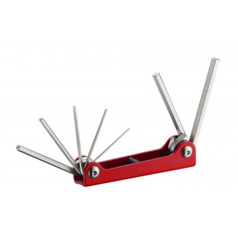 Набор ключей 6-гранных (складной) 7 пр. (1/16" - 1/4") (код 5076FS)
