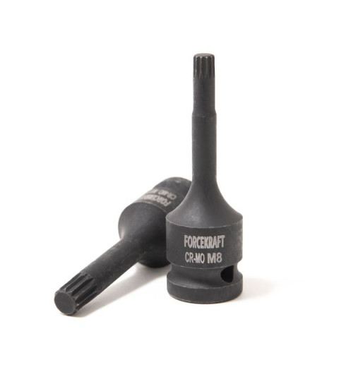 Головка-бита SPLINE ударная M8,1/2" FORCEKRAFT FK-24807808MPB