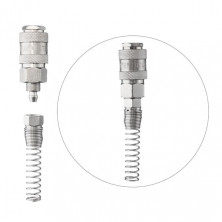 Быстроразъемное соединение с пружиной для спиральных и прямых шлангов 5,5х8 мм INTERTOOL PT-1830