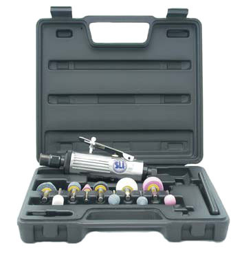 Бормашинка пневматическая с набором шарожек 6 мм, 25 000 об/мин (код ST-7732MK)