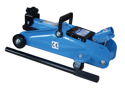 Домкрат подкатной 2 т (Н=140-340 мм) с поворотной ручкой (пластиковый кейс) (код UN820033)