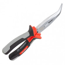 Щипцы удлиненные изогнутые 200 мм CrV с изолированными рукоятками INTERTOOL NT-0225