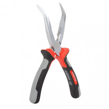 Щипцы удлиненные изогнутые 200 мм CrV с изолированными рукоятками INTERTOOL NT-0225