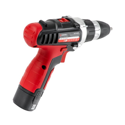 Дрель-шуруповерт аккумуляторная, Li-Ion 12В INTERTOOL WT-0321