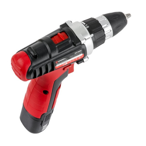 Дрель-шуруповерт аккумуляторная, Li-Ion 12В INTERTOOL WT-0321